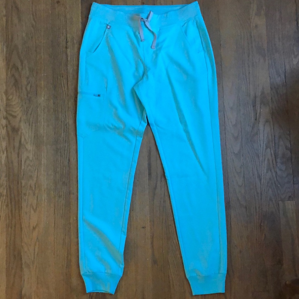 FIGS Teal Zamora Jogger Scrub Pants (Medium-Tall)